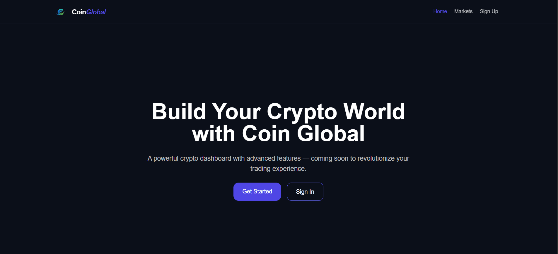 Cryptocurrency Finance App preview 1